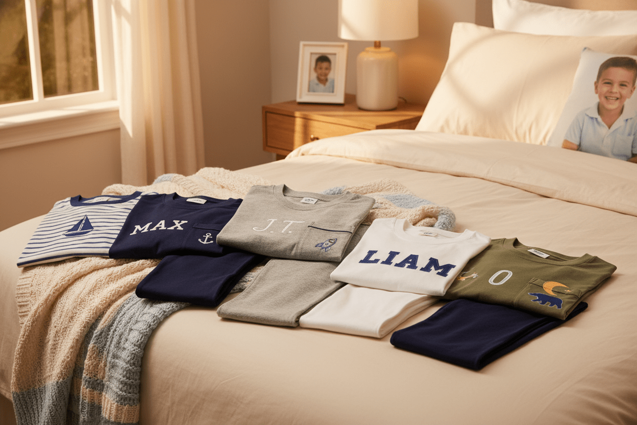 Boys’ Personalised Pyjamas & Nightwear - Phimedil Designs