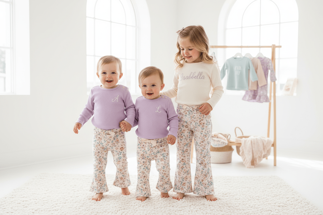 Girls’ Personalised Clothing Sets & Matching Outfits - Phimedil Designs