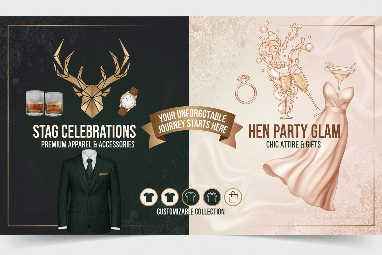 Stag & Hen Party Gifts – Personalised Keepsakes - Phimedil Designs