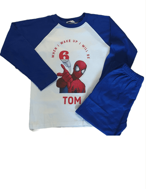 Boys' Personalised Birthday Pyjamas – Soft Cotton Sleepwear