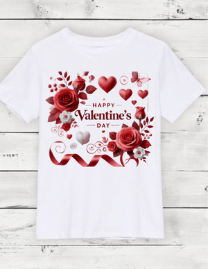 Kids' Personalised Valentine's Day T-Shirt – Hearts & Love Tees