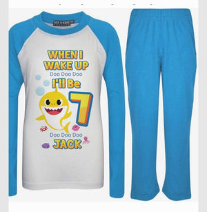 Boys' Personalised Birthday Pyjamas – Breathable Cotton, Custom Name