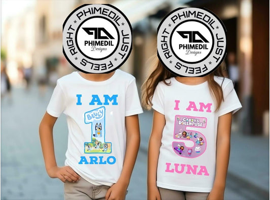 Personalized birthday tshirts - Phimedil Designs 