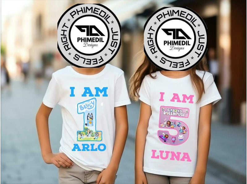Personalized birthday tshirts - Phimedil Designs 