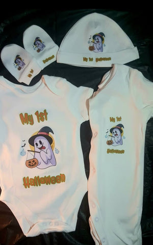 Personalised Baby Halloween Outfit – Soft & Cosy Newborn Costume
