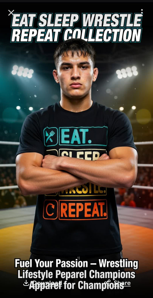 Personalised Wrestling T-Shirt - Phimedil Designs