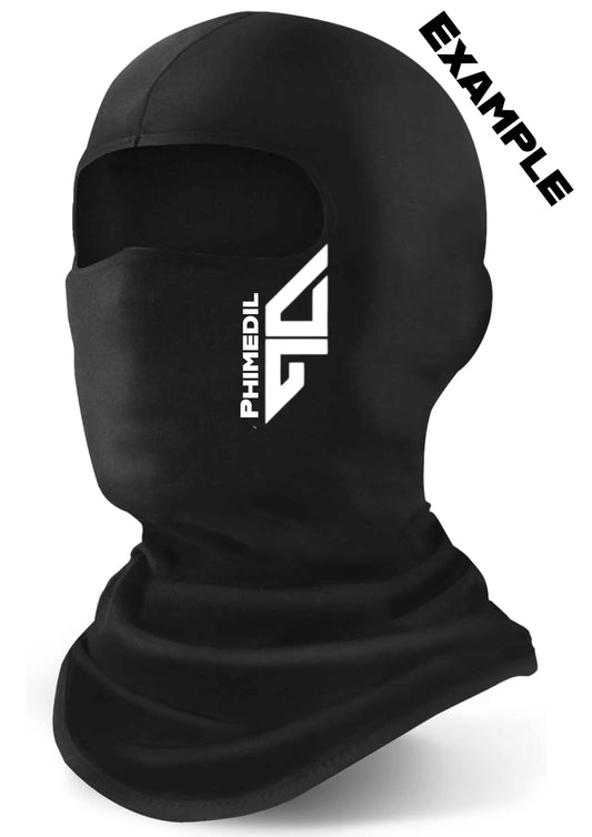 Personalized Balaclava Ski Mask Custom Text Design - Phimedil Designs