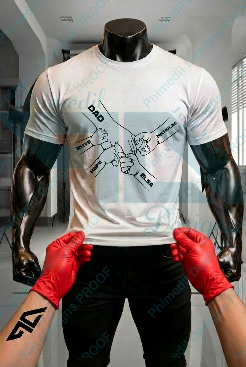 Father’s Day Pinky Swear SVG & PNG Bundle – 1 to 6 Children | Digital Download