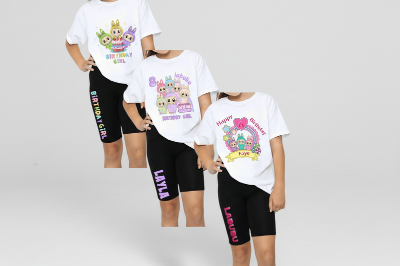 L🎂 Personalized Birthday T-Shirt & Outfit Set – Themed (3 Options!) - Phimedil Designs