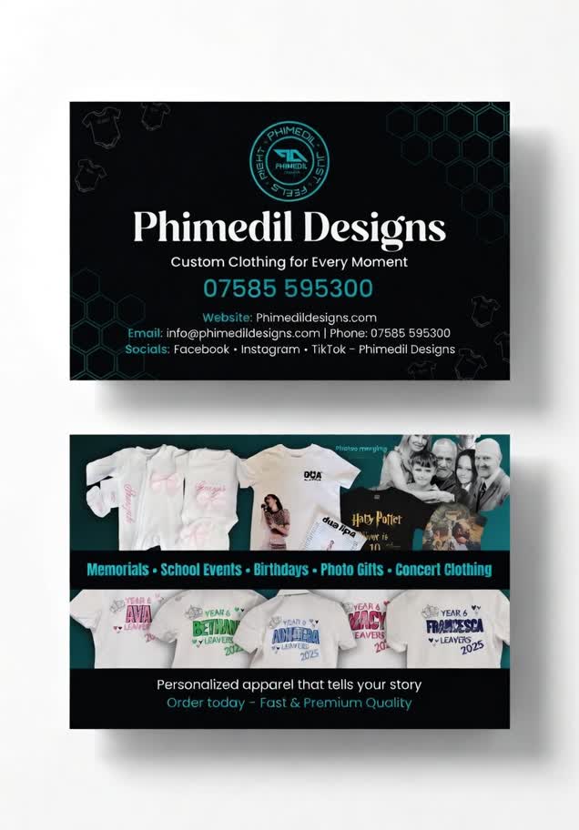 Custom Printed Business Cards – Your Design | Standard Matte or Premium Lustre