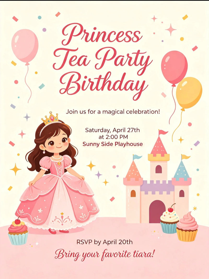 Birthday Invitation with Envelopes