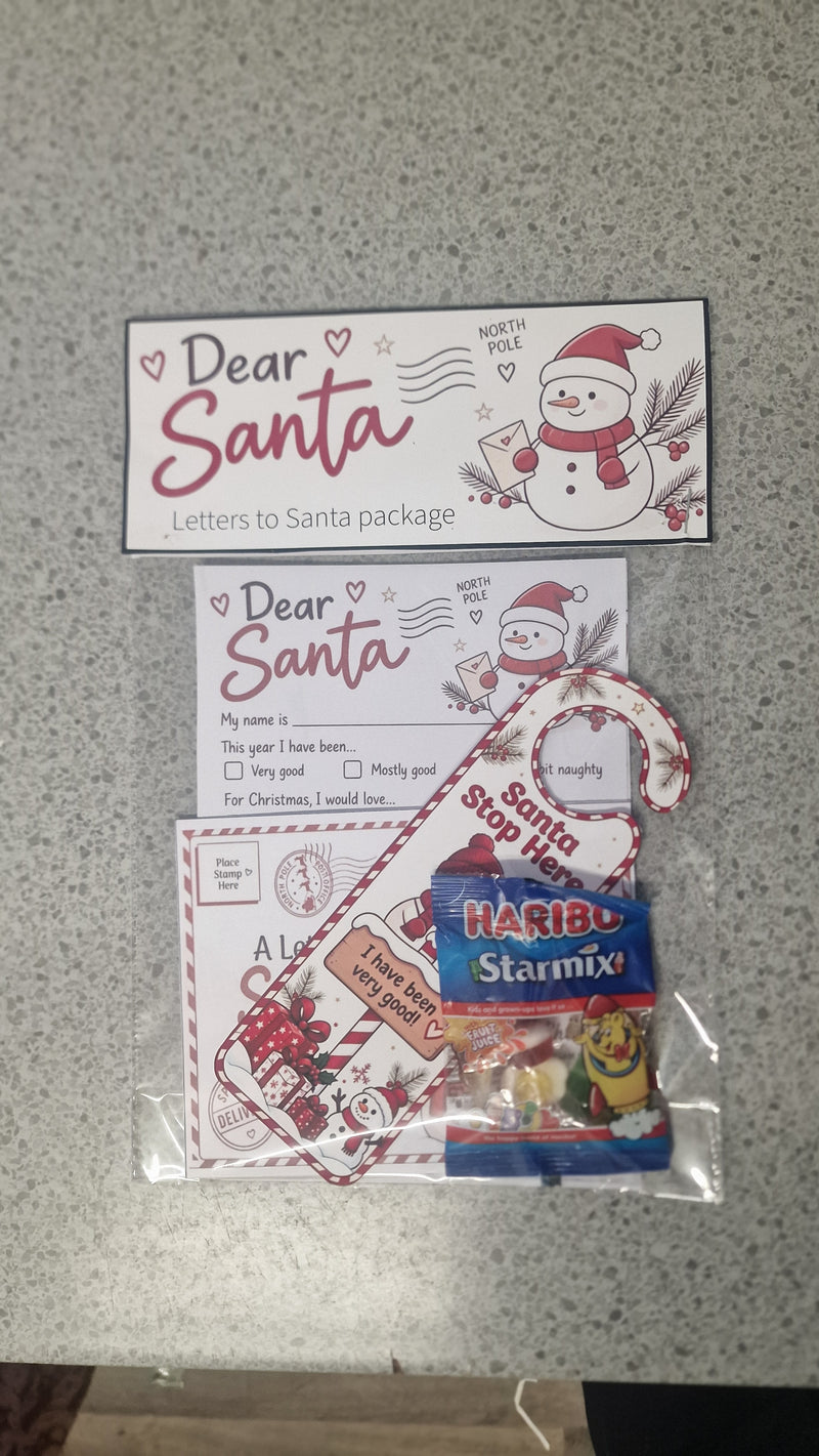 Letters to Santa Christmas Set – Letter, Countdown, Door Hanger & Sweets