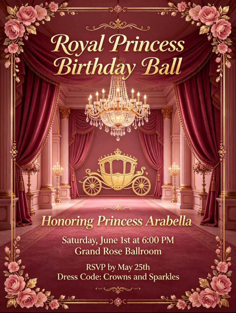 Birthday Invitation with Envelopes