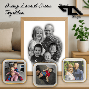 Personalised Digital Memorial Photo Merge – Family Photo Restoration | Worldwide Digital File