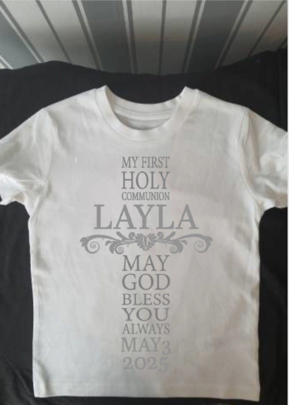My First Holy Communion Shirt - May God Bless You Always - Phimedil Designs