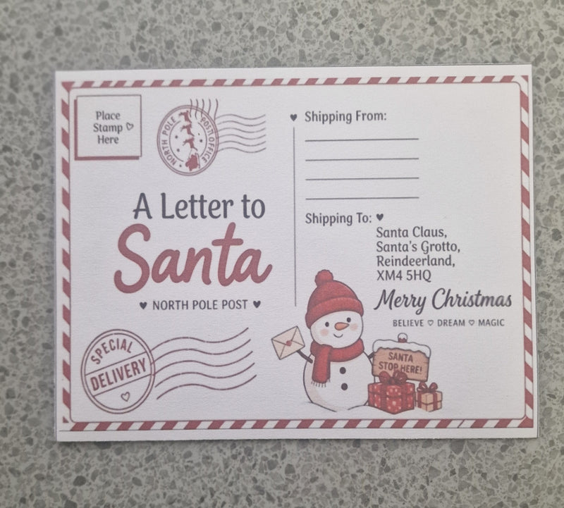 Letters to Santa Christmas Set – Letter, Countdown, Door Hanger & Sweets