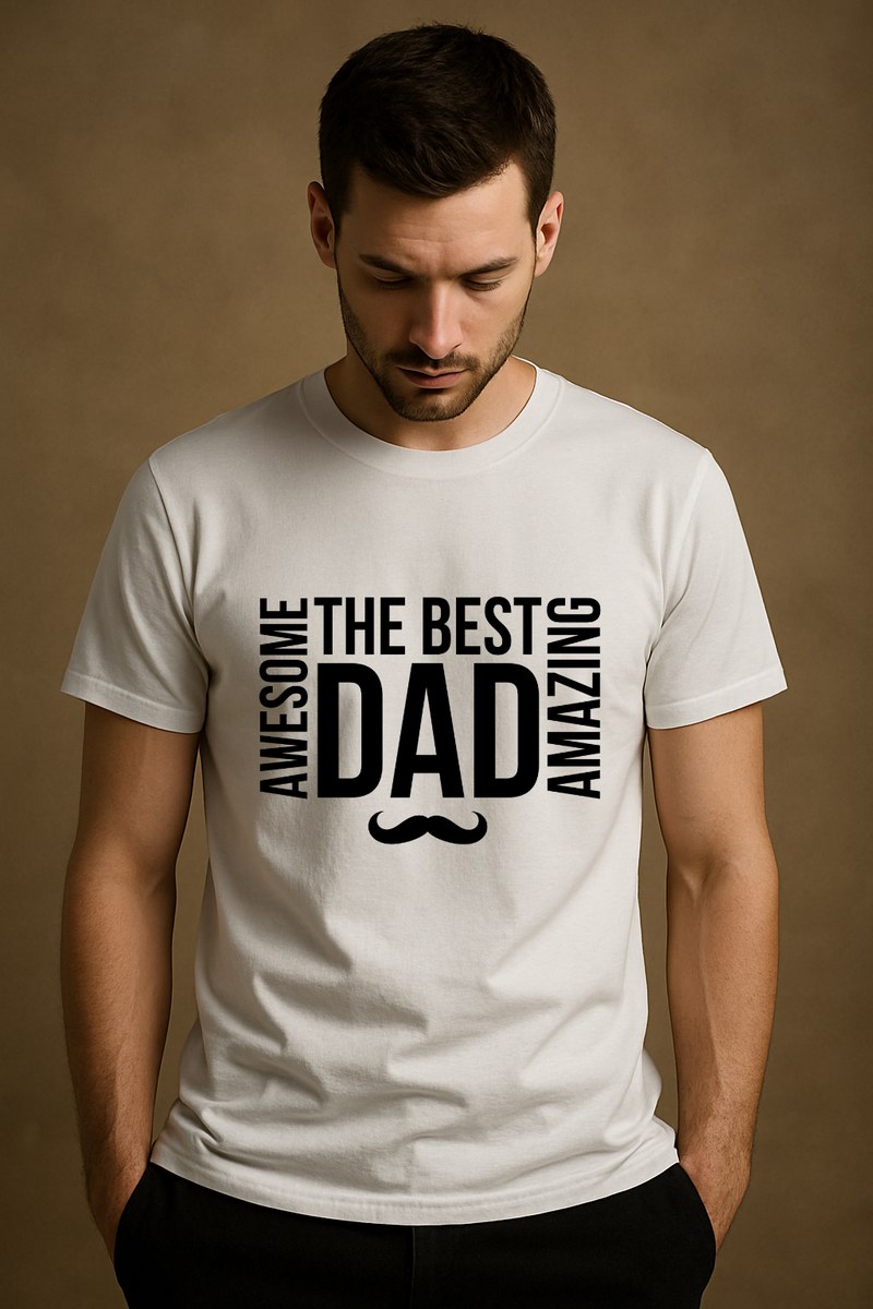 Funny Father's Day Shirt - Custom Gift for Dad & Grandpa | "Best Dad Ever" Graphic Tee | Premium Cotton Father’s Day T-Shirt