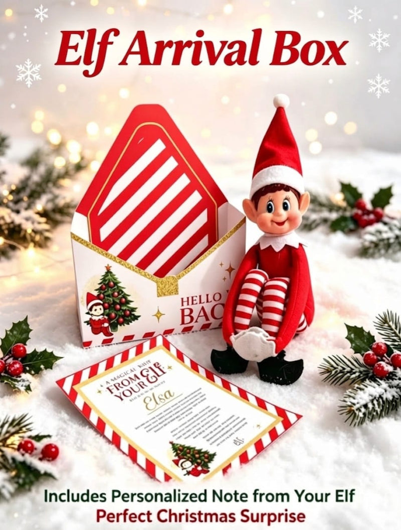 Personalised Elf Arrival Box | Elf I'm Back Christmas Set