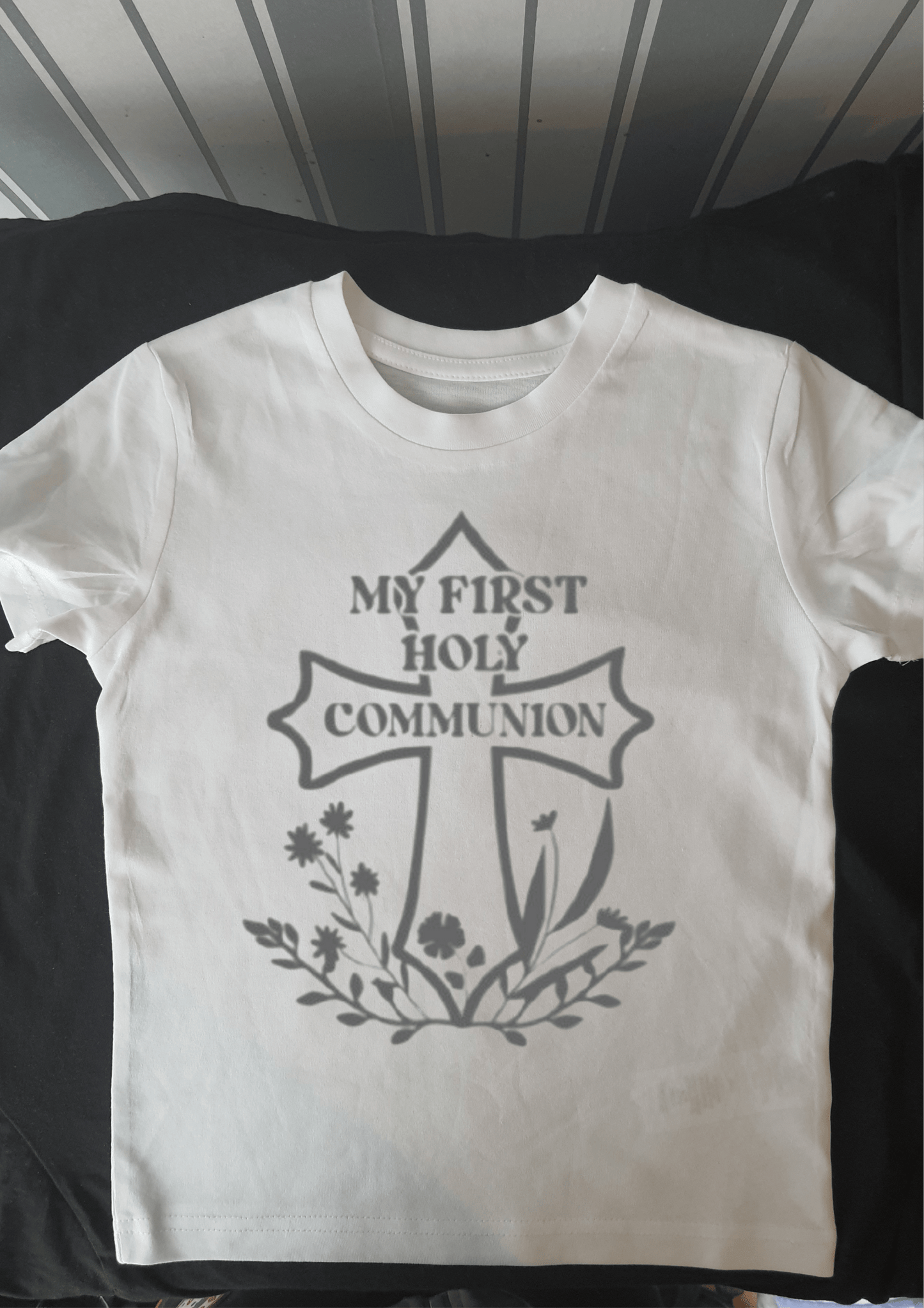 My First Holy Communion Shirt - Personalized Keepsake Gift Reasoning: - Phimedil Designs