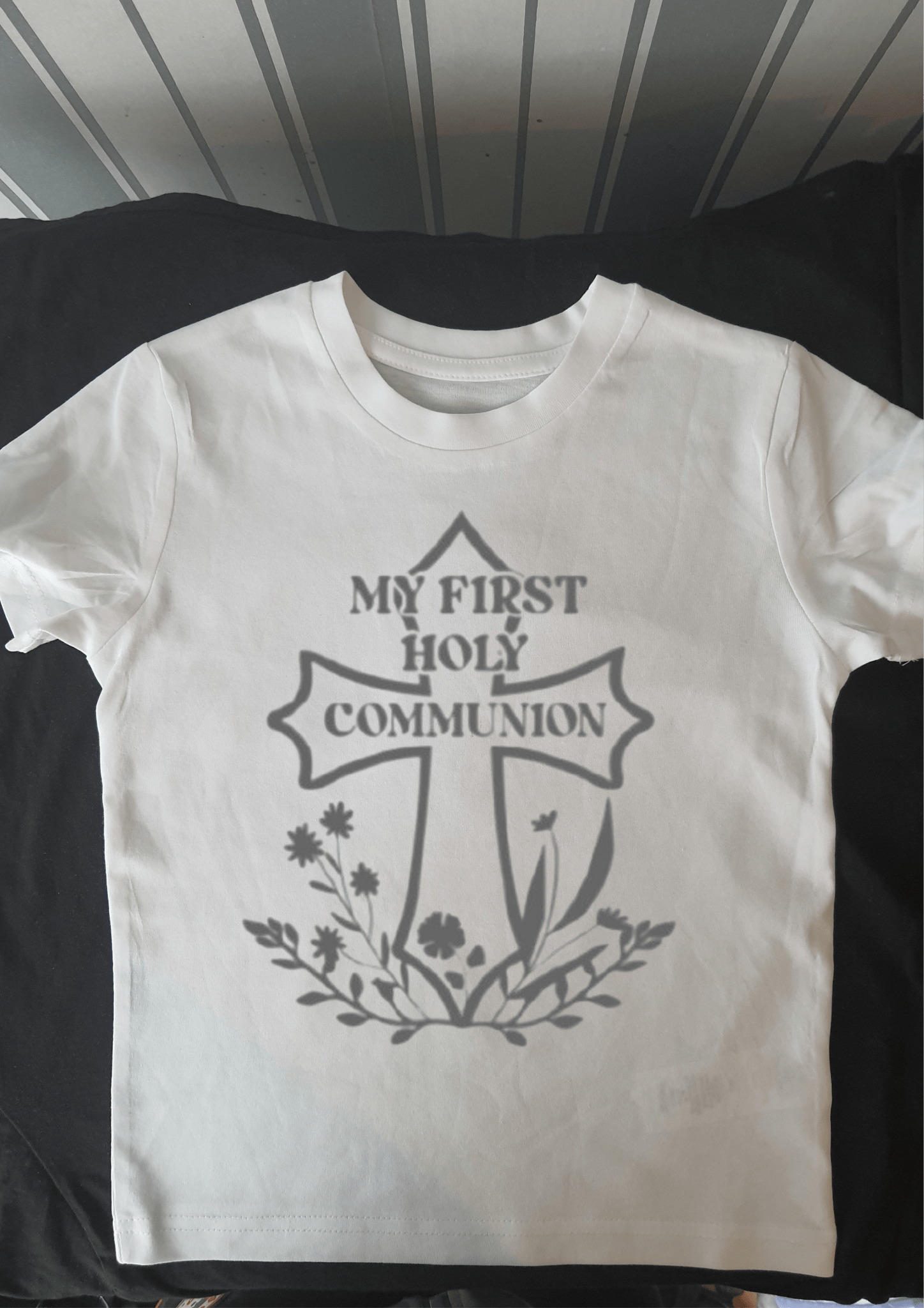 My First Holy Communion Shirt - Personalized Keepsake Gift Reasoning: - Phimedil Designs