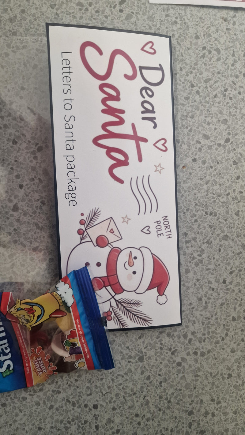 Letters to Santa Christmas Set – Letter, Countdown, Door Hanger & Sweets