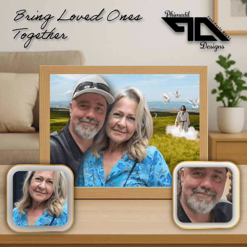 ✨ Digital Copy Custom Memorial Photo Merging | Bring Loved Ones Together | Worldwide Email Delivery - Phimedil Designs