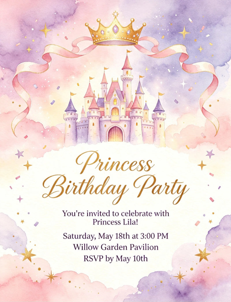 Birthday Invitation with Envelopes